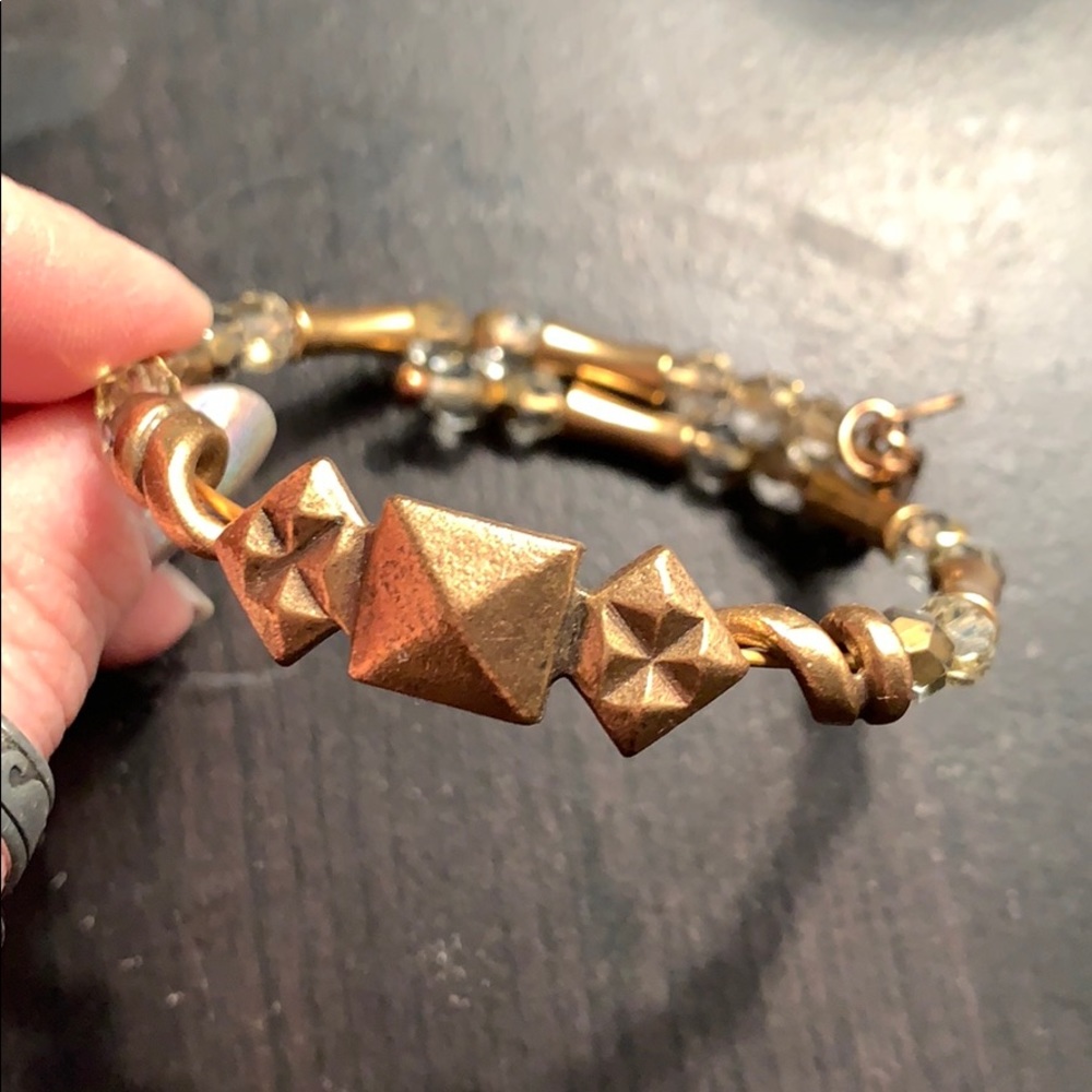 Alex and Ani Pyramid Stud Wrap Bracelet